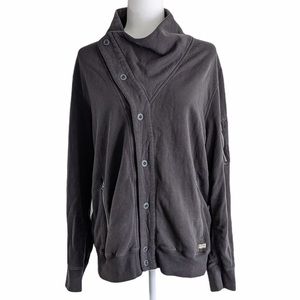 Converse Black Canvas sweatshirt grey size Large